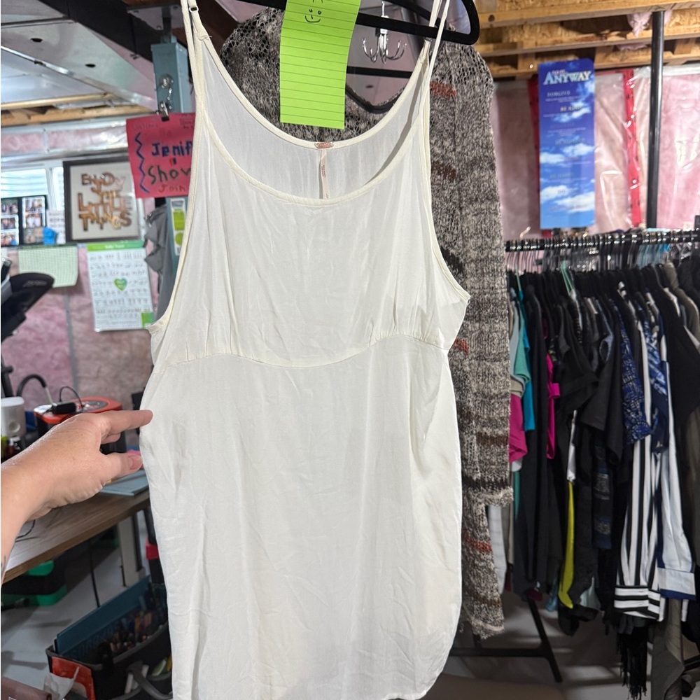 NWOT Free People mini slip dress. Super soft, adjustable straps - Picture 5 of 7